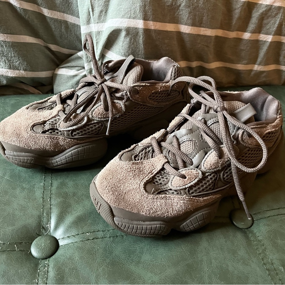 Adidas Yeezy 500 Sneakers in Brown and Gray SIZE 6